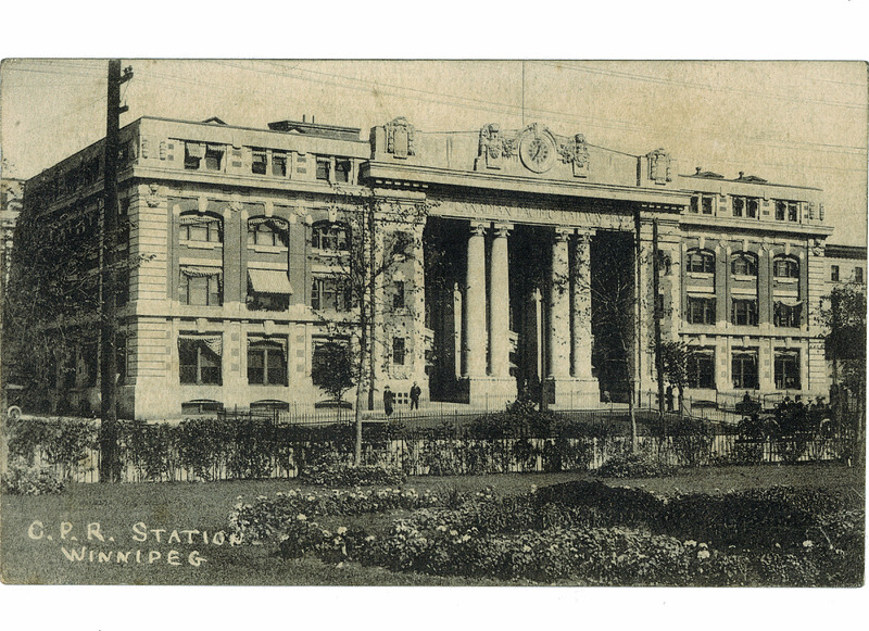 A black and white withered photo of 181 Higgins pillar doors, from the 19th century,